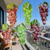 UMPE Artificial Grapes 6 Bunches, Fake Grapes, Realistic Burgundy Purple