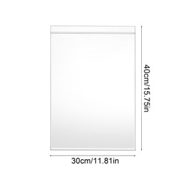 40x30cm Resealable Clear Large Plastic Bags 50Pcs Sealed Big Bag Storage Bag Press Seal Bags Thickening and Durable, Apply to Quilts, Blankets, Clothing Storage