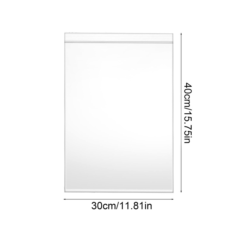 40x30cm Resealable Clear Large Plastic Bags 50Pcs Sealed Big Bag