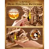 ROKR 3D Wooden Puzzles for Adults,Wooden Clock Model kit,435 Piece