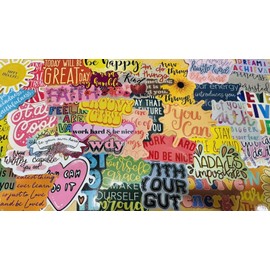 Tortuga Hobby Works Buy 1, Get 1 Free Motivational / Inspiring Stickers - 50 Total Stickers Included