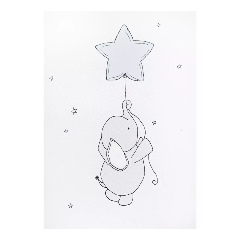 DaraBaby Kit De 3 Lienzos Decorativos Habitación De Bebés Y