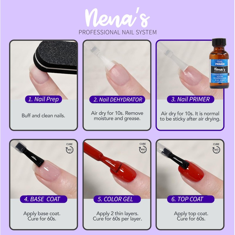 Nena's No-Burn Acid-Free Primer XTRABOND for Acrylic & UV Gels