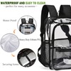 KUI WAN Clear Backpack,Clear Backpacks for School Heavy Duty See