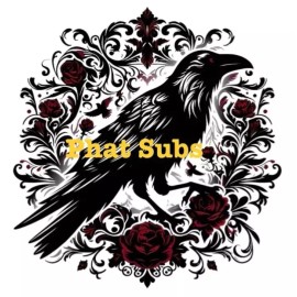 Unbranded Sublimation Print Gothic Crow Ready To Press Transfer