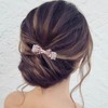 TseenYi Bow Crystal Hair Clip Rhinestone Wedding Hair Clip Hair