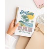 FISWAFY Summer Tropical Beach Christian Spiral Notebook 5.5x8.3in, Stay Salty