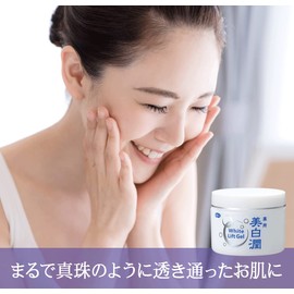 Azuma Shoji White Lift Gel Whitening Jun 2.8 oz (80 g) x 3 Piece Set, 72 Kinds of Beauty Ingredients Blended Whitening Cream, Travel Bijin All-in-One Gel [Imabari Towel Handkerchief] (Plain)