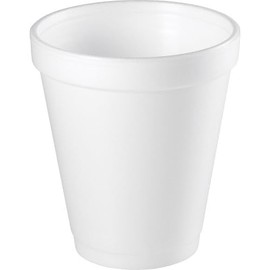 EcoQuality 12 oz Squat White Insulated Foam Drinking Cup Single Use Disposable for Drinks Coffee Tea Juice Soda Espresso Latte Cooler Water Cups (500)