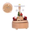 Wooden Music Box Snowflake Decor Wood Grain Texture Beautiful Sound
