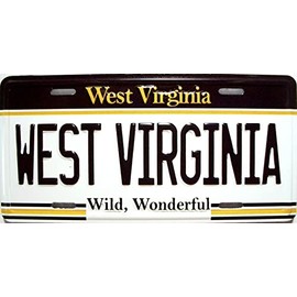 West Virginia State License Plate Novelty Fridge Magnet