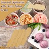 Perfect Stix ASO24W Plain Wooden Ice Cream/Taster Spoon, Unwrapped, 3"