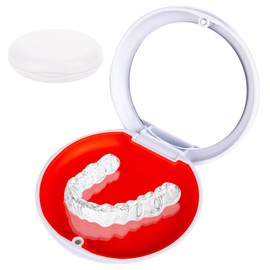 retainer case with magnetic closure,dento box rail box,portable orthodontic box,denture storage box,denture holder case,round retainer container,slim braces case,denture baths,teeth aligner case-white