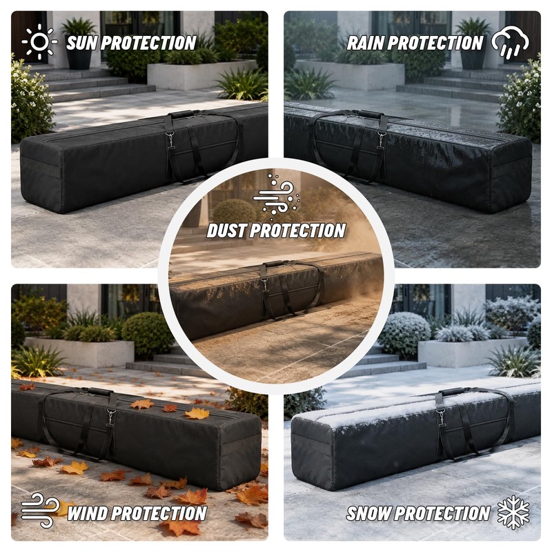 67'' Patio Beach Umbrella Storage Bag, 600D Pool Umbrella Sleeve