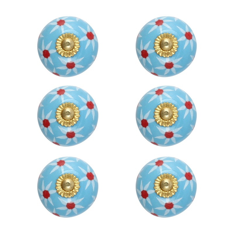 Rasiya Art Dresser Knobs for Cabinets and Drawers - Handmade