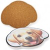 MIJOMA Untersetzer Set Hund – 4er Keramik Glasuntersetzer mit Metallhalter