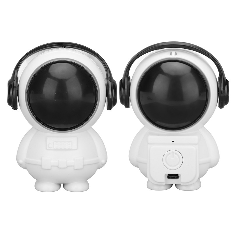 Portable Fan Spaceman Shaped 2 Speeds USB Rechargeable Mini Neck