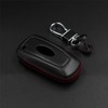 M.JVisun Men Women Genuine Leather Key Fob Cover For Ford