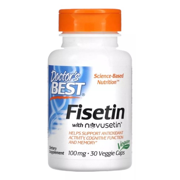 Doctor's Best Fisetin (100 mg) 30 cápsulas Veggie Auxilia Doctor's Best Memory Aid