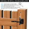 Securitoday Gate Hardware Kit for Wood Fence, Corner Brace Bracket,