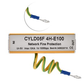 QANYEGN RJ45 RJ11 Ethernet Surge Protector, Thunder Arrester Included 5V Power Supply, Emp Protection for Network Protection