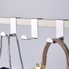 XHNFCU Pack of 10 Universal Stainless Steel Door Hooks, Reversible