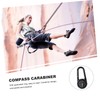 NOLITOY Compass Climbing Carabiner Clip Hook with Compass Outdoor Navigation