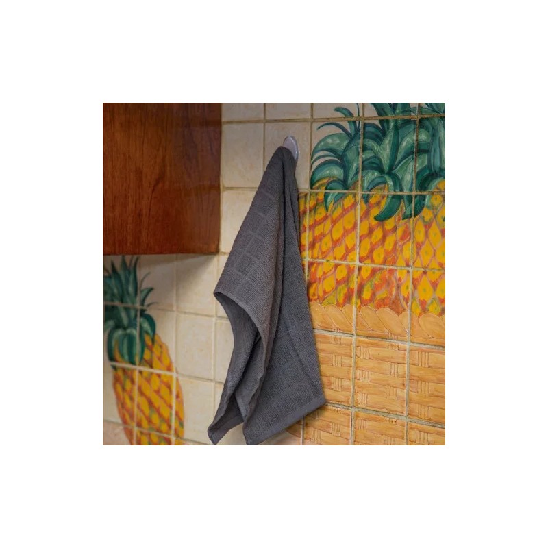 TESSO HOME Ganchos Adheribles Con Pegamento Multiusos 6 Piezas Blanco