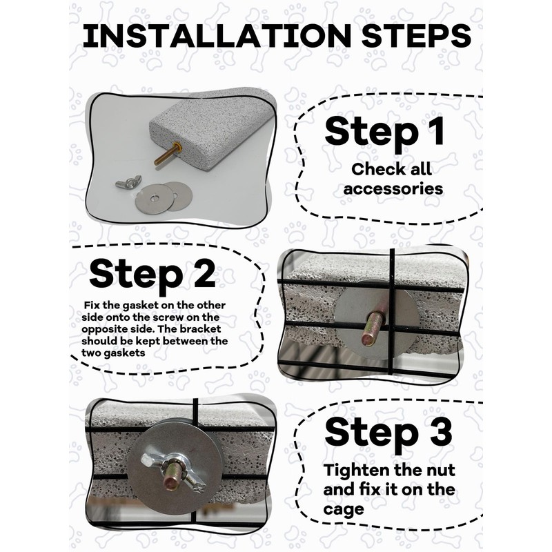 Niwaes Chinchilla Lava Ledges Rat Climbing Platform 4 Pack Pumice