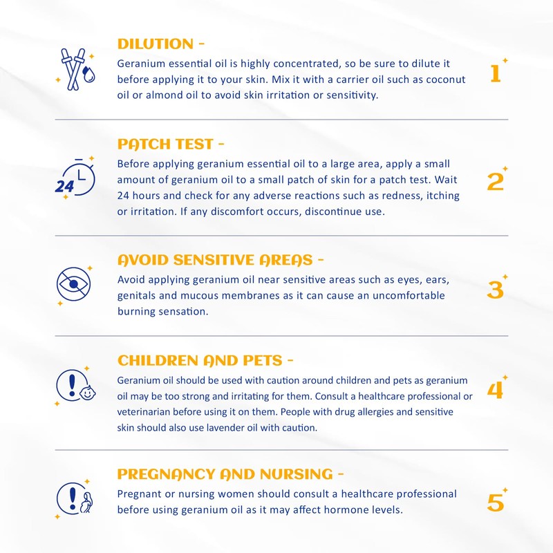 HIQILI 30ML Geranium Essential Oil， for Skin, Diffuser & Candle,