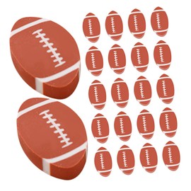 NUOBESTY Pack of 100 Football Erasers for Rugby Ball Holiday Stationery Sketching Eraser Pencil Drawing Eraser Multifunctional Eraser School