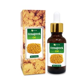 Fenugreek Oil (Trigonella foenum) Essential Oil 100% Pure & Natural - Undiluted Uncut Cold Pressed Aromatherapy Premium Oil - Therapeutic Grade - 50 ML Dropper