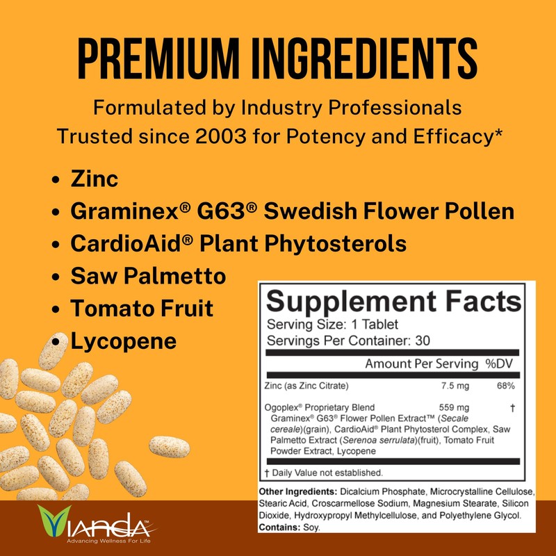 Ogoplex® | Men's Prostate Support Health Supplement with Graminex® Swedish