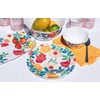 Abode Homewares Audrey Floral Melamine Salad Plate, Set of 6,