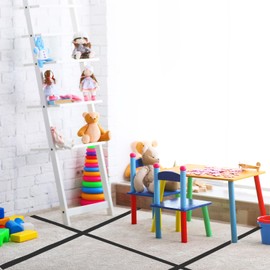 Oruola Floor Tape for Classroom,Nylon Carpet Marker Strips,24.6 Feet Carpet Spots for Classroom,Teachers, Office, Social Distance,Spot On Carpet Marker Strips 1In Width Black