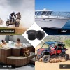 Herdio 3" 140W Marine Bluetooth Speakers Boat Motorcycle Stereo W/