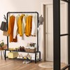 Simple Houseware 52-Inch Garment Rack with Storage Shelves and Coat/Hat