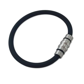 Magnetic Bracelet for Women, Static Electricity, Removal, Popular, Anklet, Accessory, Fashion, Gift,, Ebony, Titanium Steel