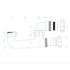Bath Trap 40mm (1.1/2 Inch) Bath Trap/Shower Trap with Universal