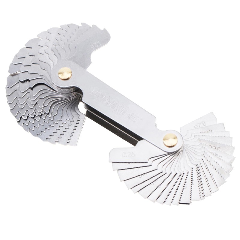 OriGlam Screw Thread Pitch Cutting Gauge Tool, Stainless Steel Metric