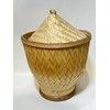 High Quality Sticky Rice Steamer Basket and Lid, Woven Bamboo