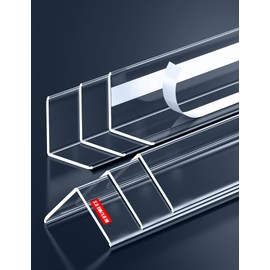 6PCS Clear Self-Adhesive Wall Corner Protectors，Corner Guards & Edge Protector for Wall Door Frame Cabinet Baseboard & Door, Table, Stair (36" x 1.0")