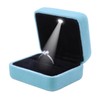 GBYAN Velvet Ring Box with LED Light Jewelry Display Gift