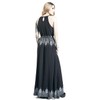 Gothicana by EMP Women's Black Maxi Dress with Prints and