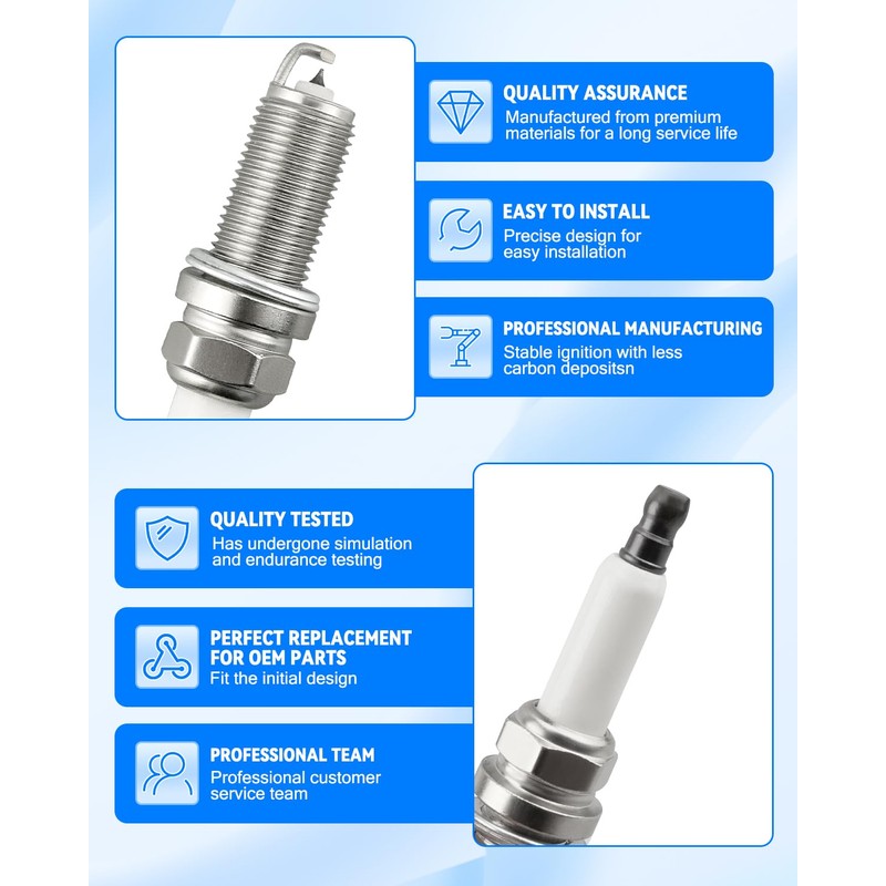 ILFR6G-E 4212 Iridium Spark Plugs Fit for Mercury Verado L6