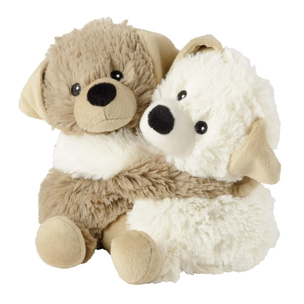Warmies® Cuddly Friends Dog Heat Cushion / Soft Toy Set of 2 Millet Lavender Filling