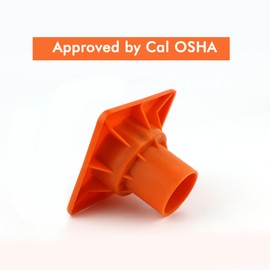 Premium OSHA REBAR CAPS SPEC-Cap Impalement Cover - FITS REBAR #3 - #11.(Box of 24 Pieces).