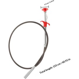 Desatascador de Tuberías Garra Flexible Manual de Acero Inoxidable