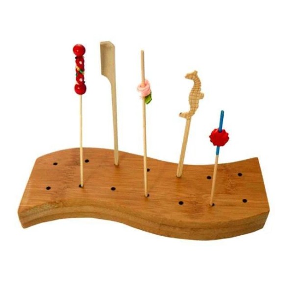 PacknWood 210SAMBRO14 6.25 x 1.9 In. Waved 14 Holes Bamboo