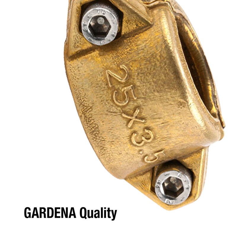 Gardena Clamping shells: brass hose clamp for attaching suction or